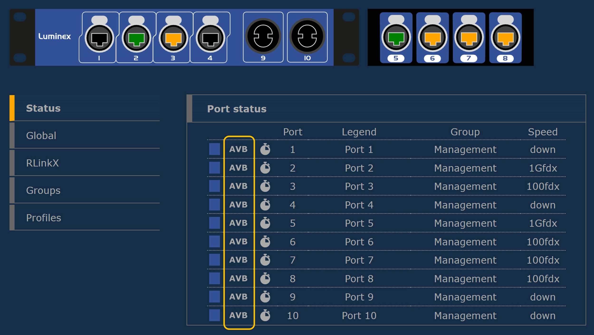 gigacore-port-status.jpg
